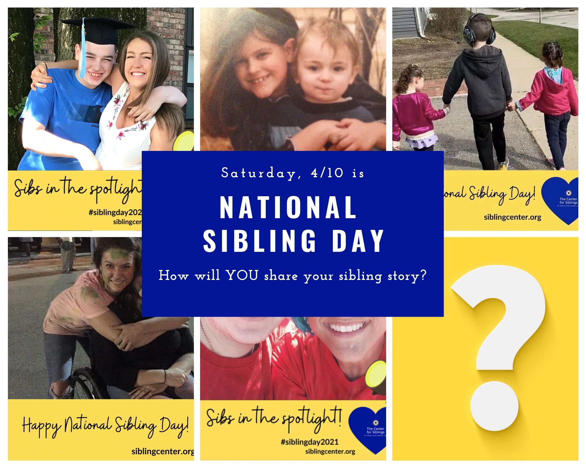 Pledge to Post YOUR Story on National Sibling Day!